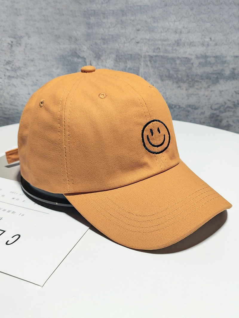 Smile Embroidered Adjustable Cap