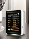 6-in-1 Air Quality Meter Real-Time CO2 Tester HCHO Detector for Home Cars Plants