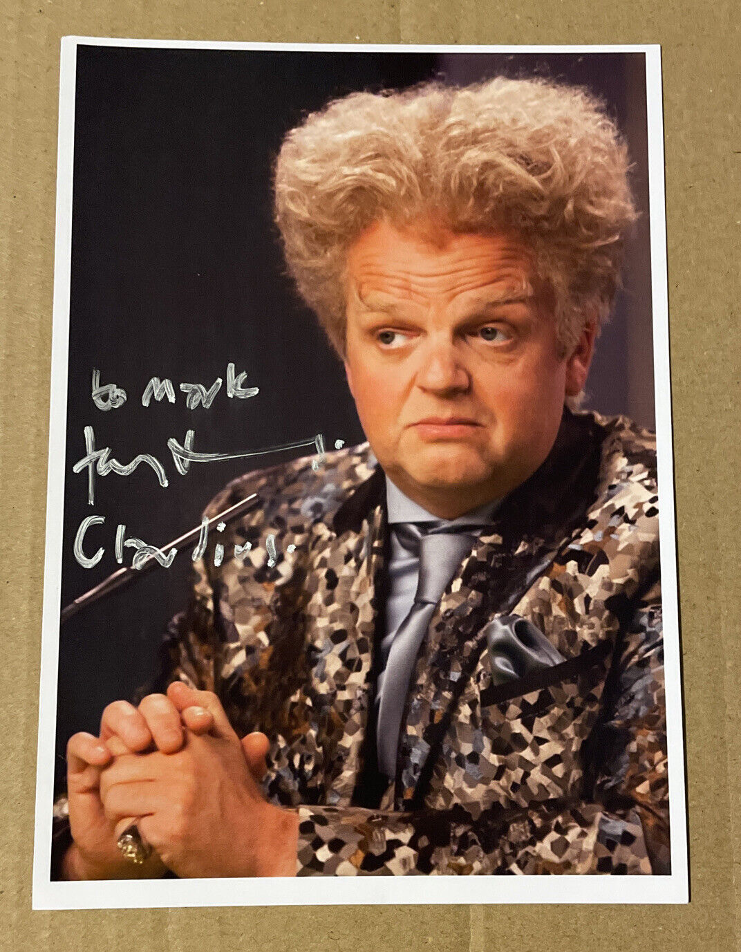 The Hunger Games Hand Signed Toby Jones 7x5 Photo Poster painting Autograph Film (To Mark) Actor