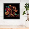 Diamond Painting-DIY Full Round Drill Flower Cowboy Boots（40*40CM)