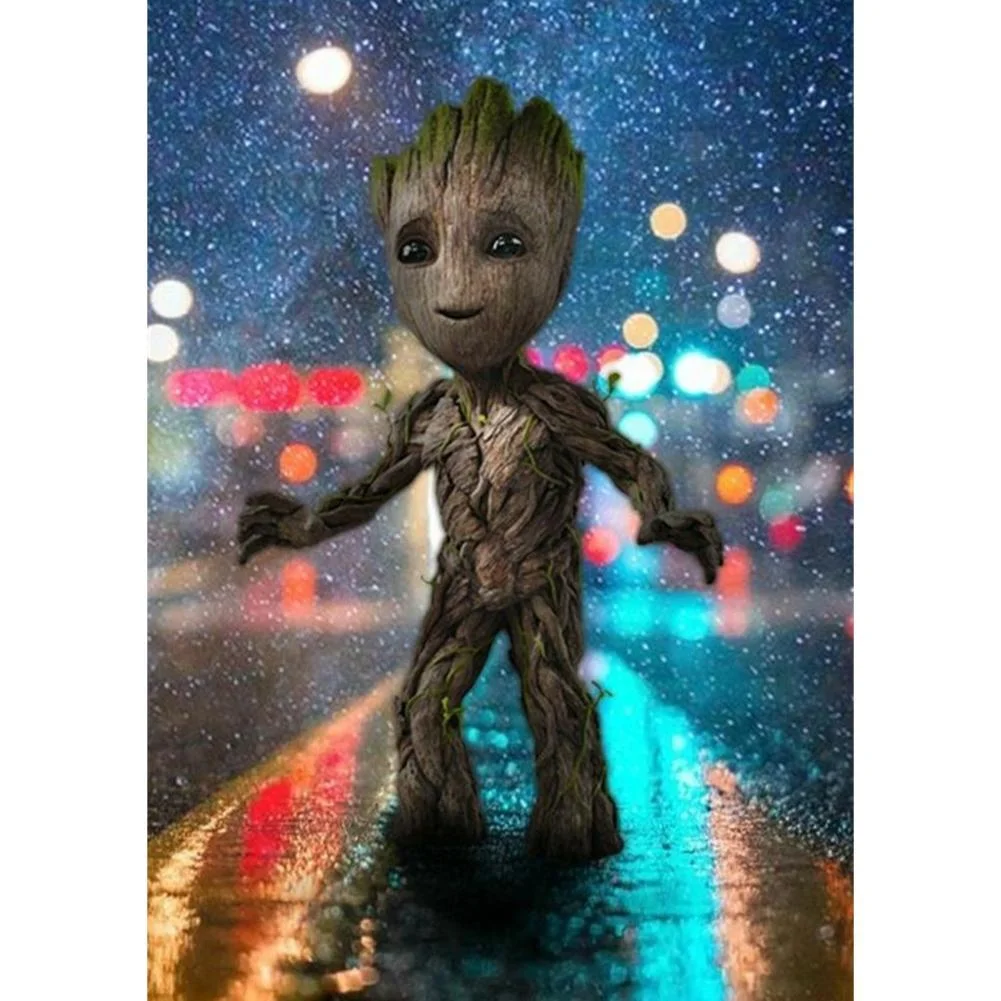 5D Diamond Painting Groot from Guardians of the Galaxy Kit