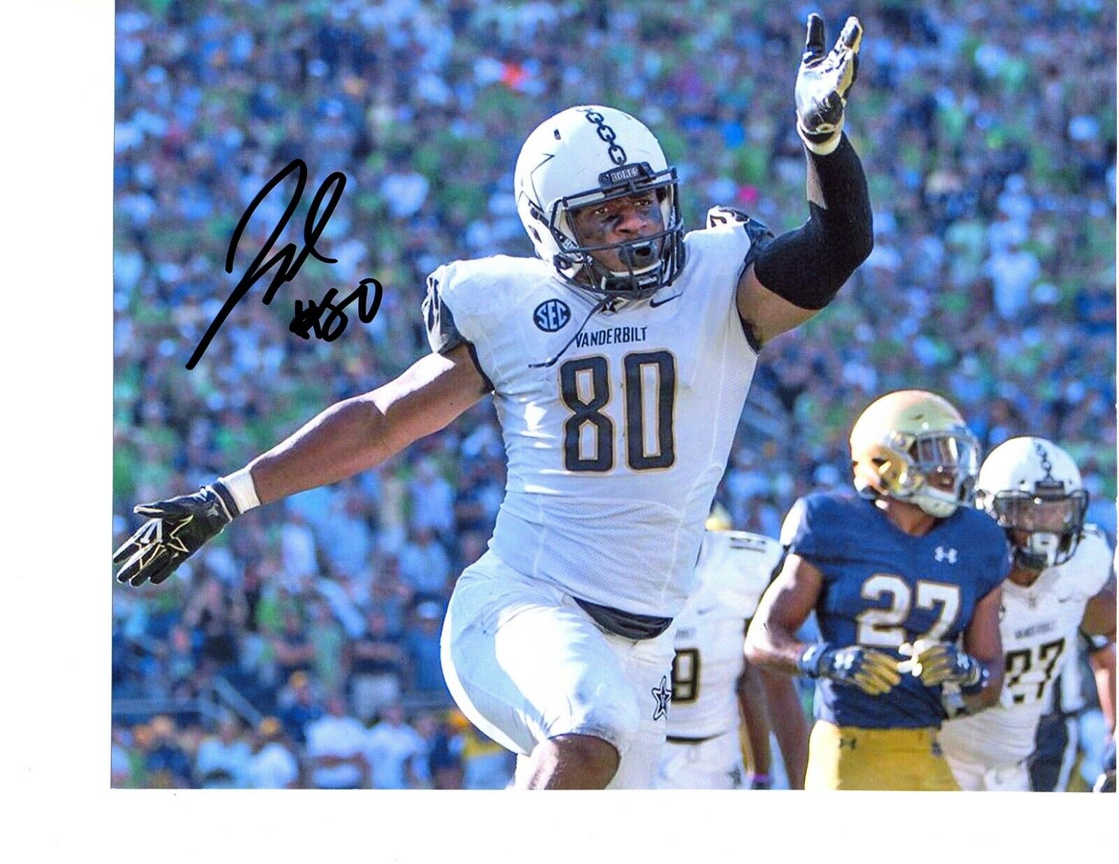 Jared Pinkney Vanderbilt Commodores signed autographed 8x10 football Photo Poster painting K