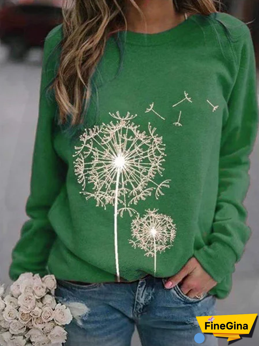 Cotton-Blend Crew Neck Hoodies & Sweatshirts