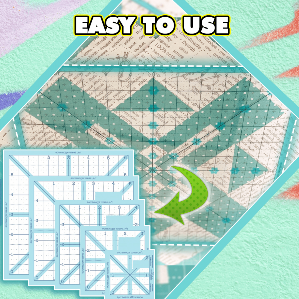 QuiltArc Trim Square Ruler Set