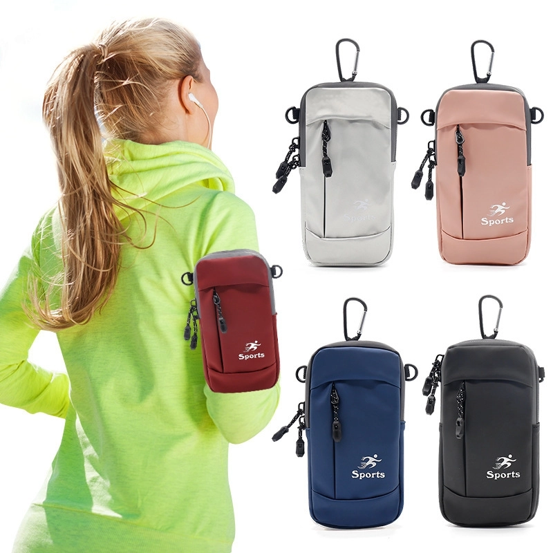 Sports Running Mobile Phone Arm Bag Women's Fitness Wrist Bag Lightweight Breathable Arm Belt Outdoor Riding Men's Arm Case Mobile Phone Bag