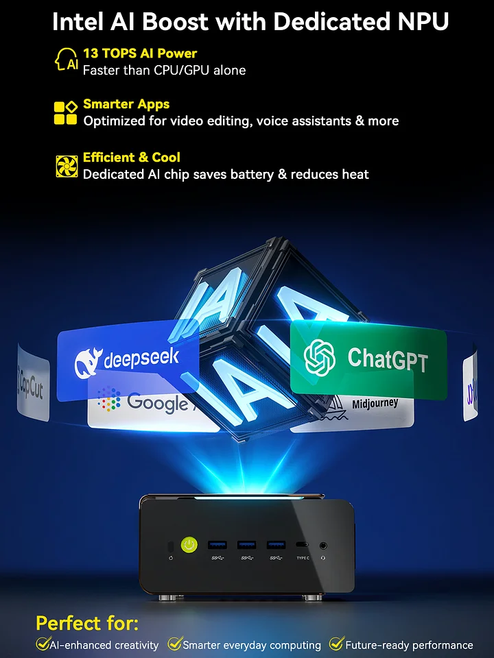 Intel Core Ultra 9 285H--EVO-T1 AI Mini PC