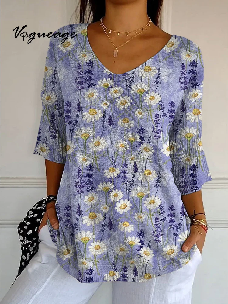Gentle And Bright Little Daisy Knitted Sweater