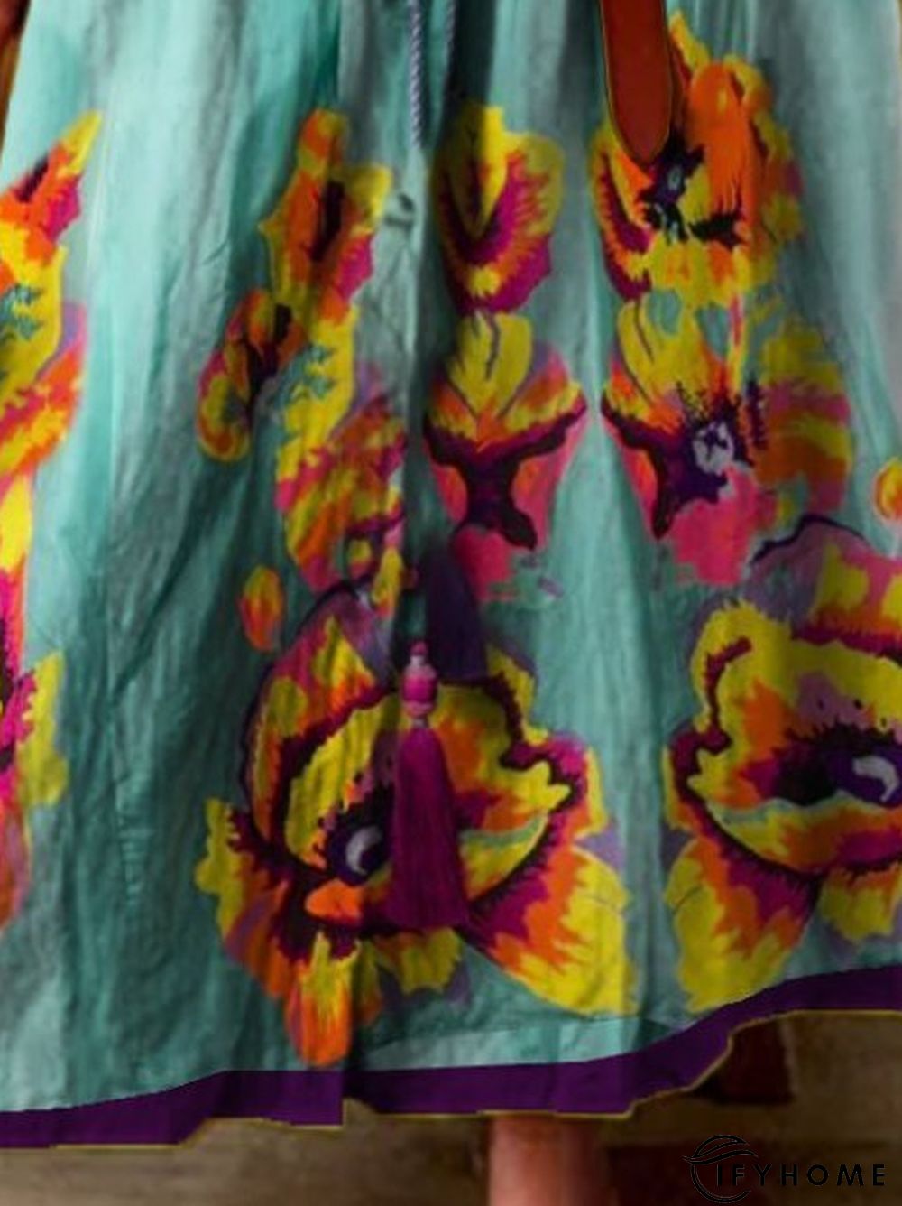 Boho V Neck Weaving Dress | IFYHOME