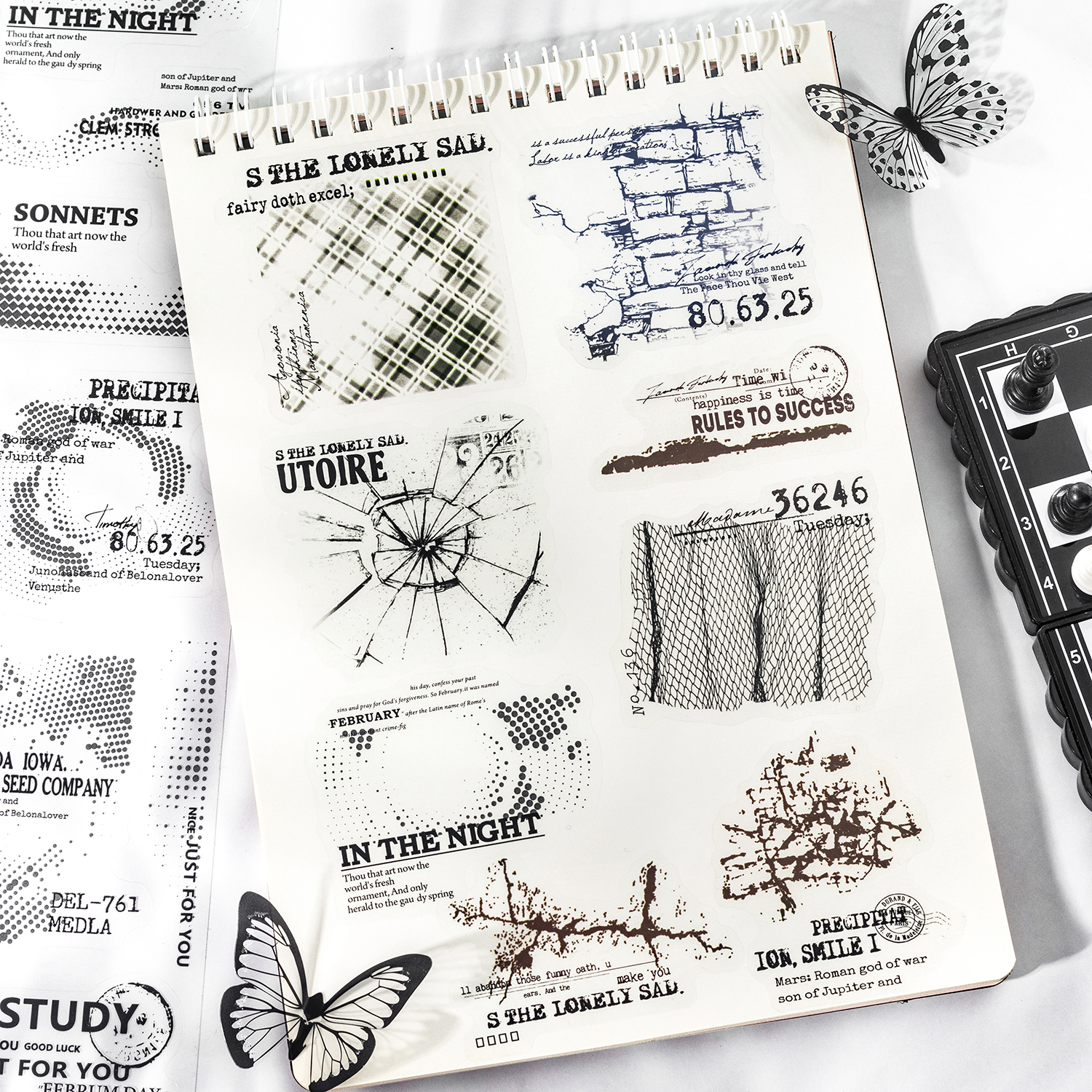 PET 테이프 - 65mm*200cm 모텔드 판타지 시리즈 빈티지 질감