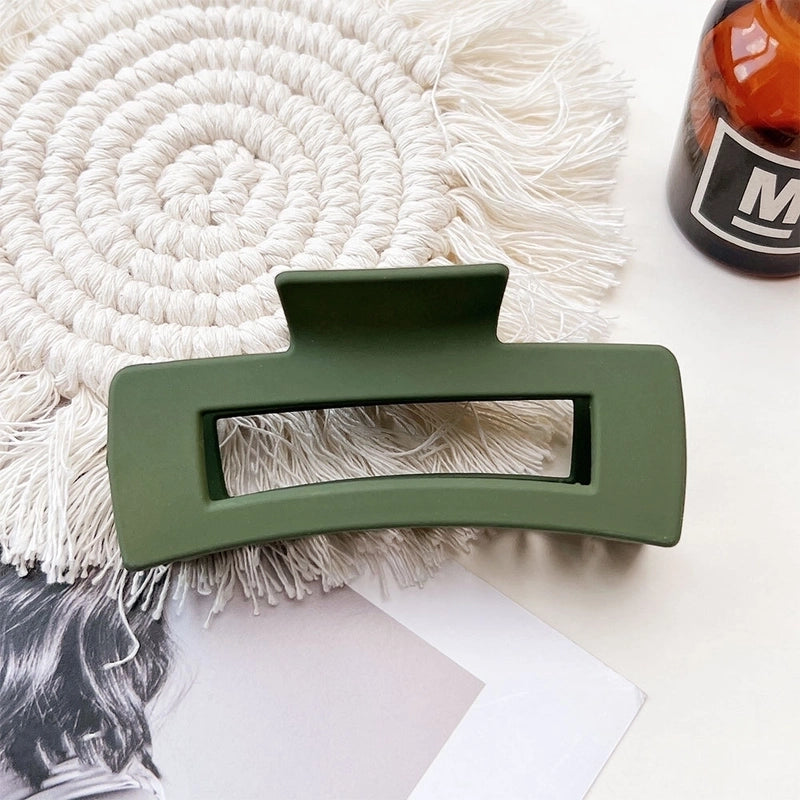 Women’s IG Style Solid Color Plastic Hair Claws