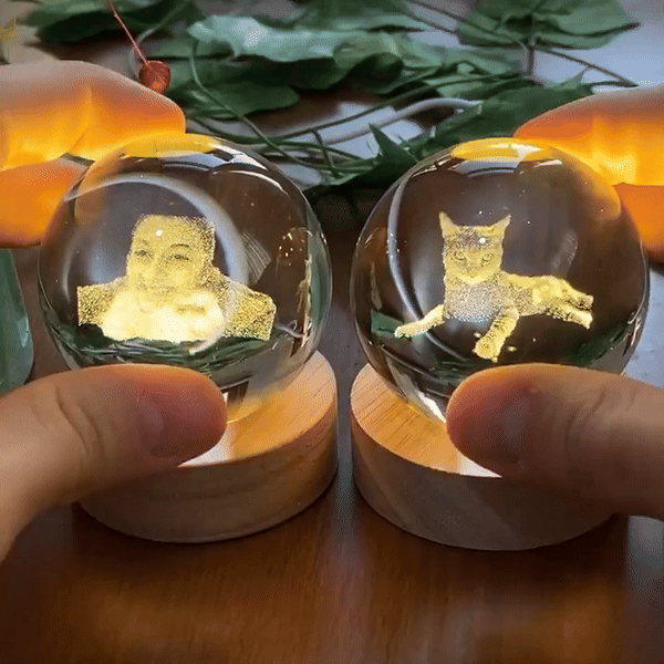 Loveyoufancy Customized Photo Celestial Ball Night Light - Heartwarming Gift