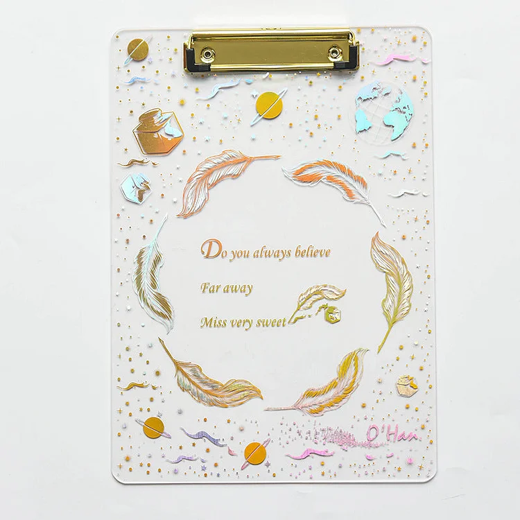 Starry Sky Series Transparent  Writing Board Splint Kids Stationery SP15558