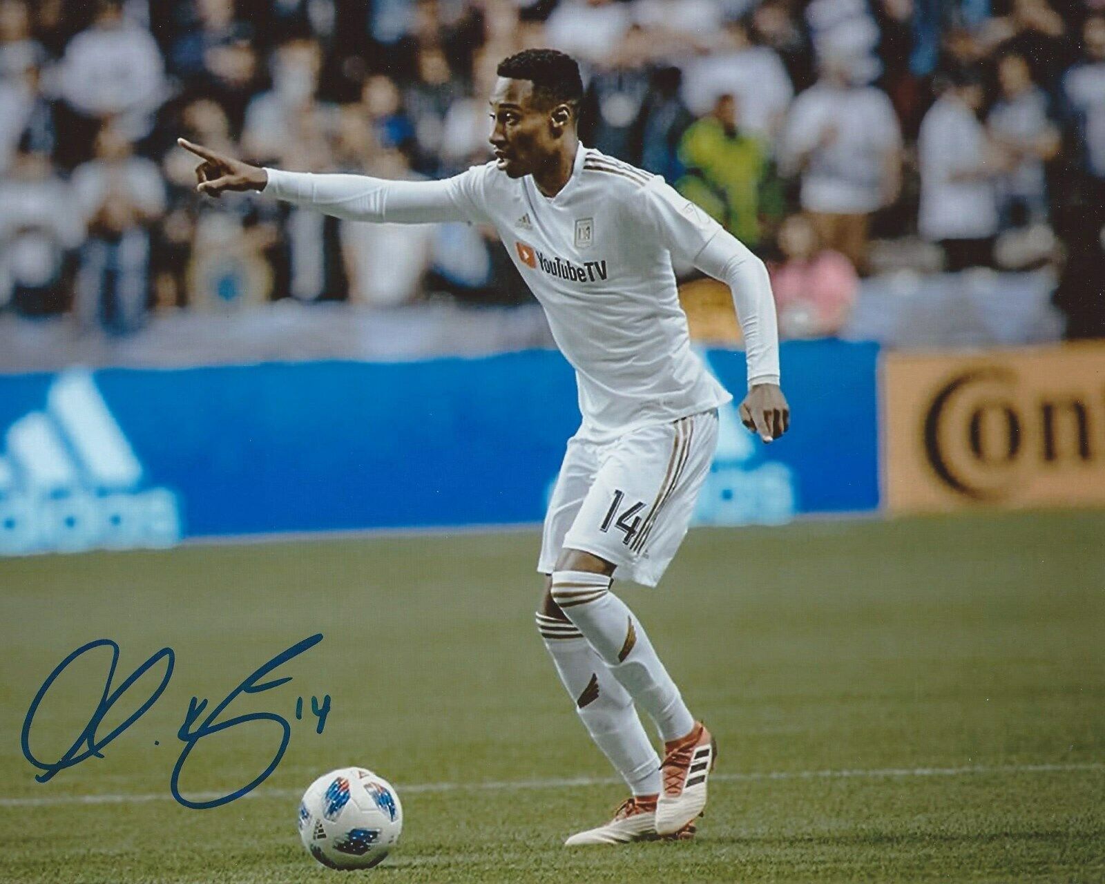 Mark-Anthony Kaye Signed 8×10 Photo Poster painting Los Angeles FC LAFC Autographed COA