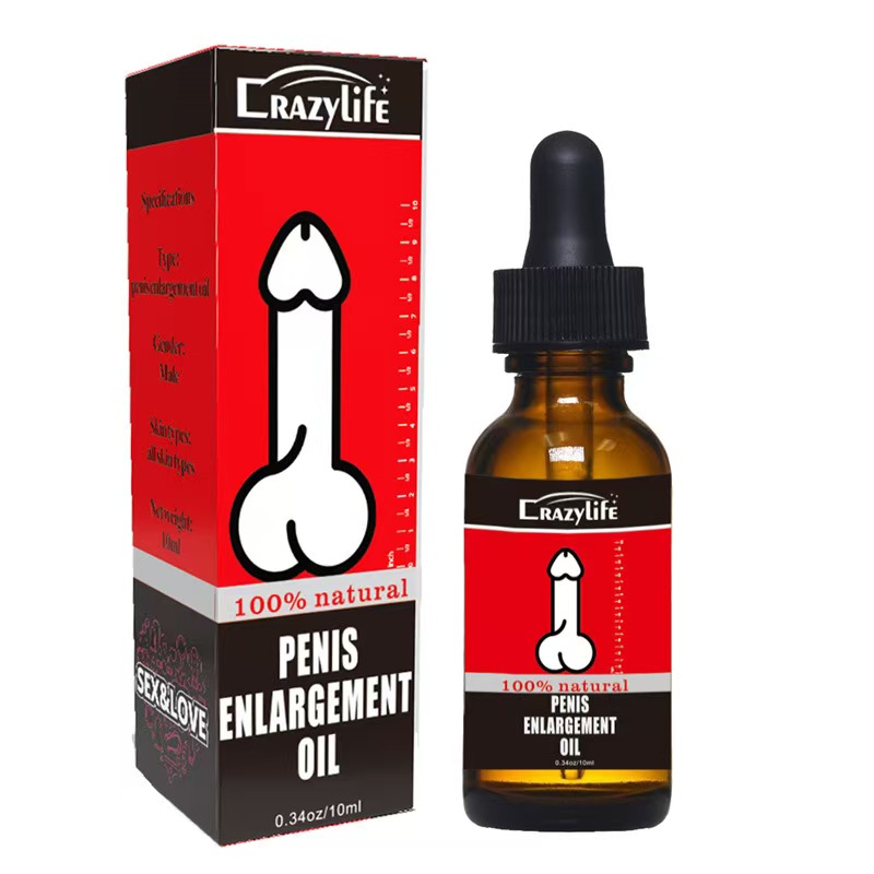 10ML Crazylife Men's Hyaluronic Acid Essential Oil Liquid Body Care Formula for Exercise Strength and Private Area