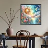 Diamond Painting-DIY Full Round Drill Flower Sea Moon（40x40cm）