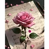 La Rose-Peinture Diamant Ronde Compl&egrave;te-40*50CM