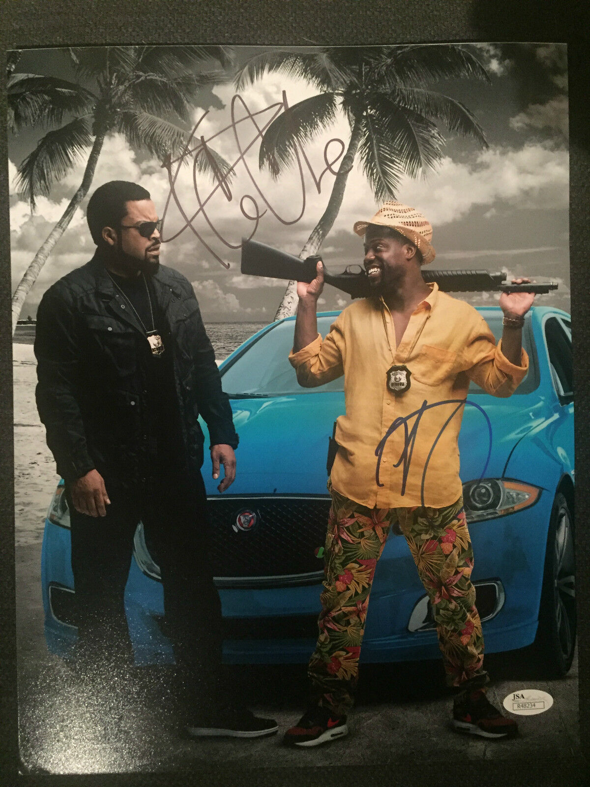 Ride Along Kevin Hart Ice Cube Dual Autographed Signed 11x14 Photo Poster painting JSA COA C