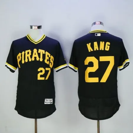 Pirates #27 Jung-ho Kang Black Flexbase Authentic Collection Cooperstown Stitched MLB Jersey
