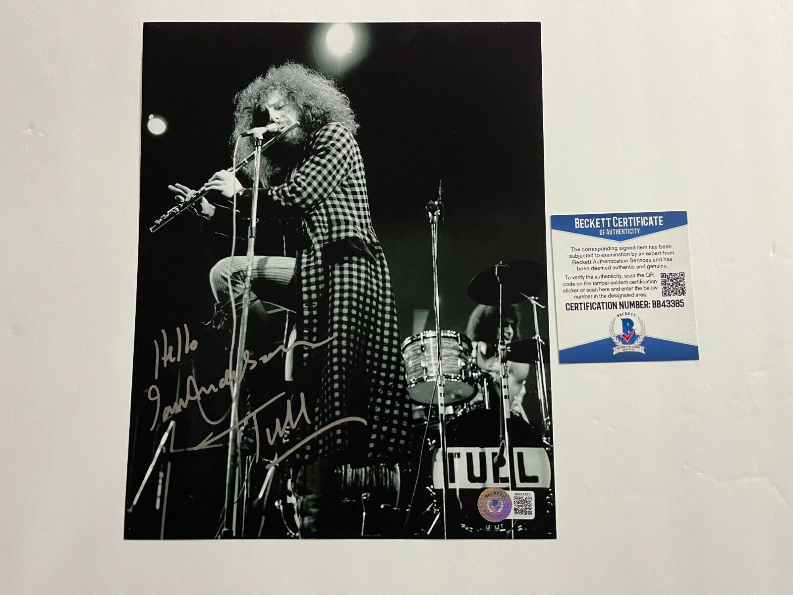 Ian Anderson Rare! signed autographed Jethro Tull 8x10 Photo Poster painting Beckett BAS Coa