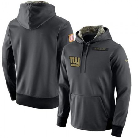 Men's New York Giants  Anthracite Salute to Service Player Performance Hoodie