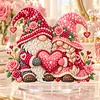 (Gnome)DIY Pearl Diamond Painting Acrylic Stand, Christmas Double-Sided Printed Tabletop Decoration, Special Shaped Diamond Art Craft Kit for Home Decor
