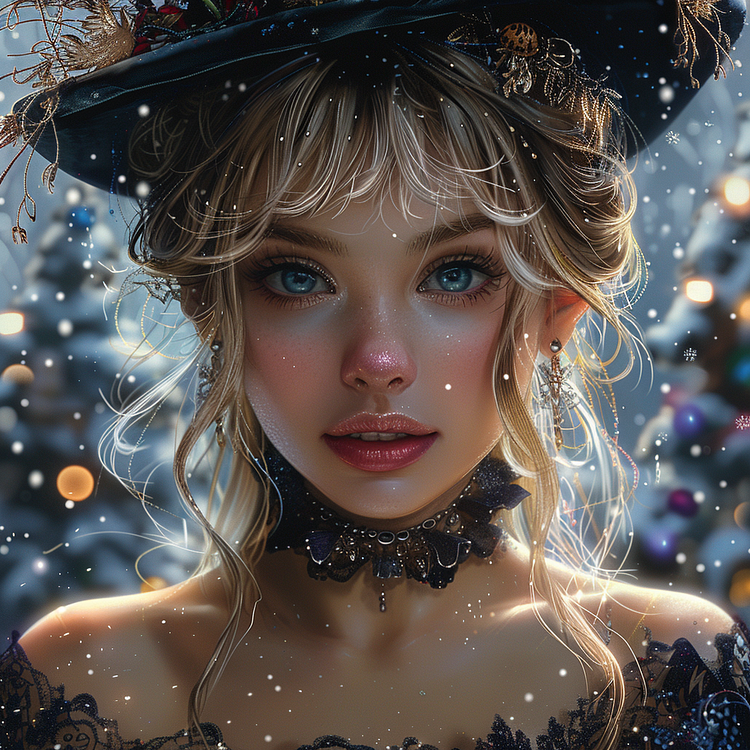 Fantasy Girl (50*50cm) 11CT/14CT Stamped Cross Stitch gbfke