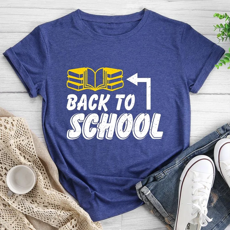 Back to School  Round Neck T-shirt