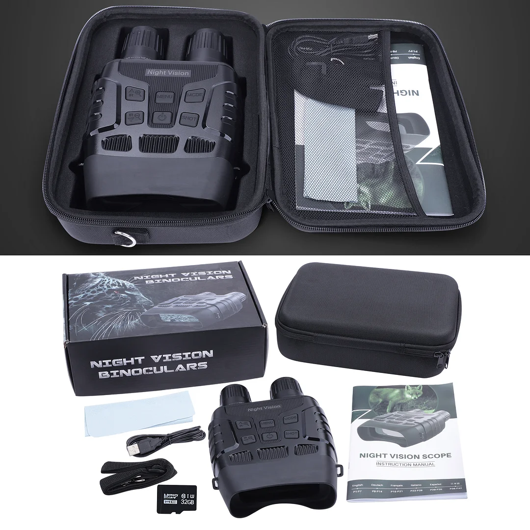 BEBANG 7x31 Night Vision Binoculars, HD Digital Infrared Night Vision Goggles, 1300ft/400mm Night Vision and Day Range