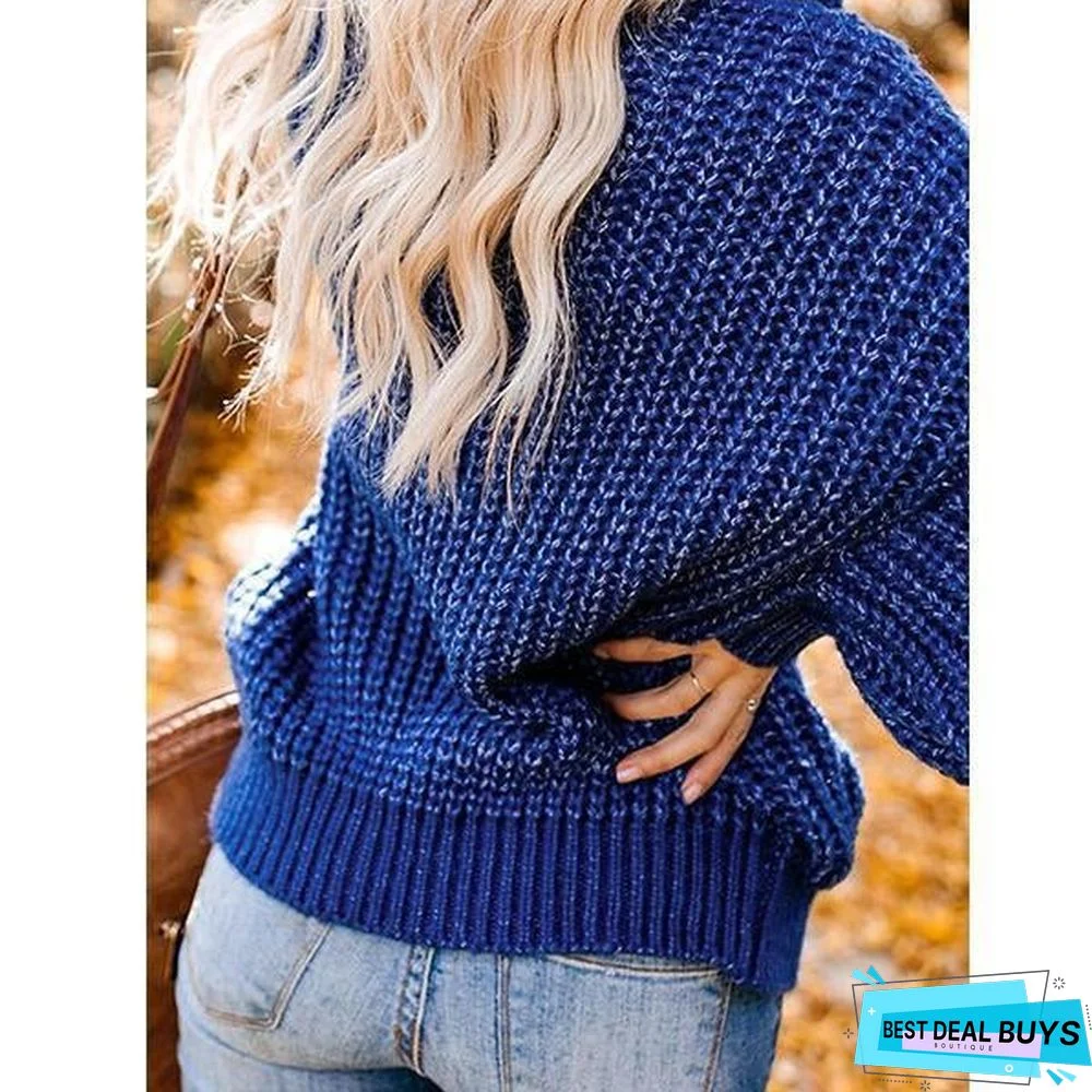 High Collar Casual Warm Sweater