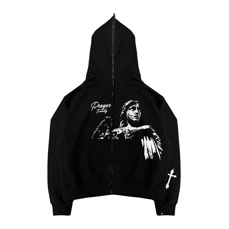 Loveciss®/ Prayer Angel Full Zip Hoodie