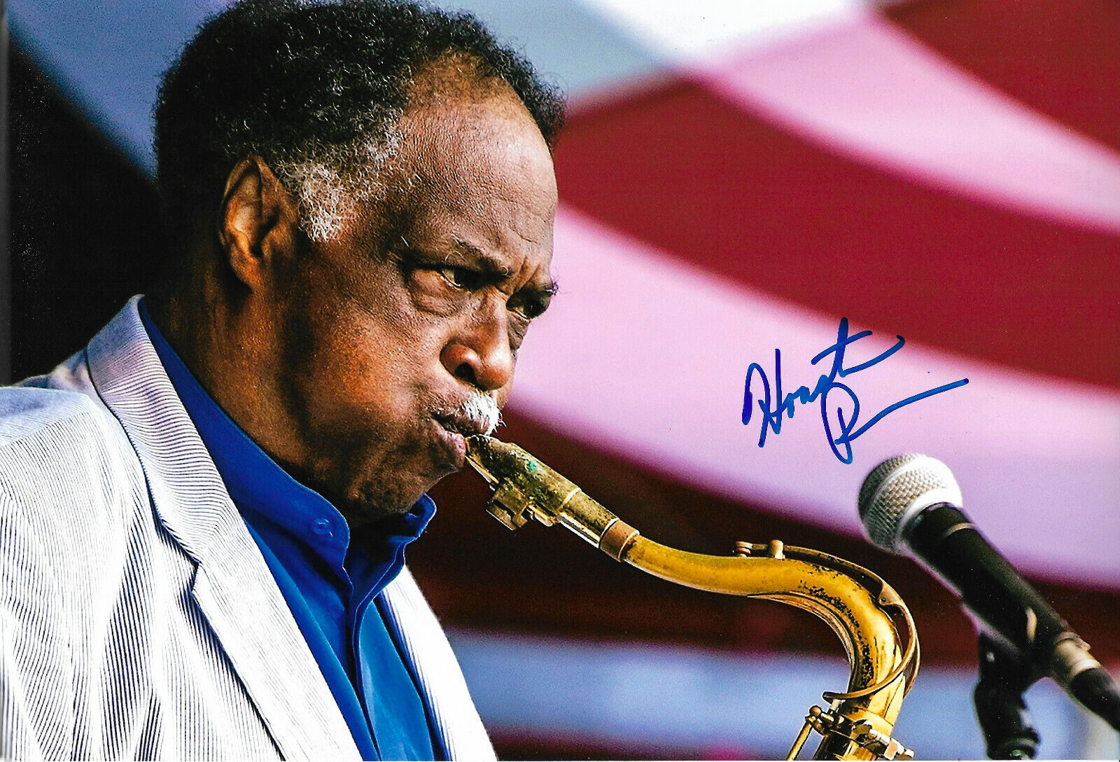 Houston Person Jazz signed 8x12 inch Photo Poster painting autograph