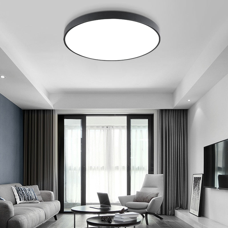 LED Ceiling Light Modern Lamp Living Room Lighting Fixture Bedroom Kitchen Surface Mount Flush Panel Remote Control