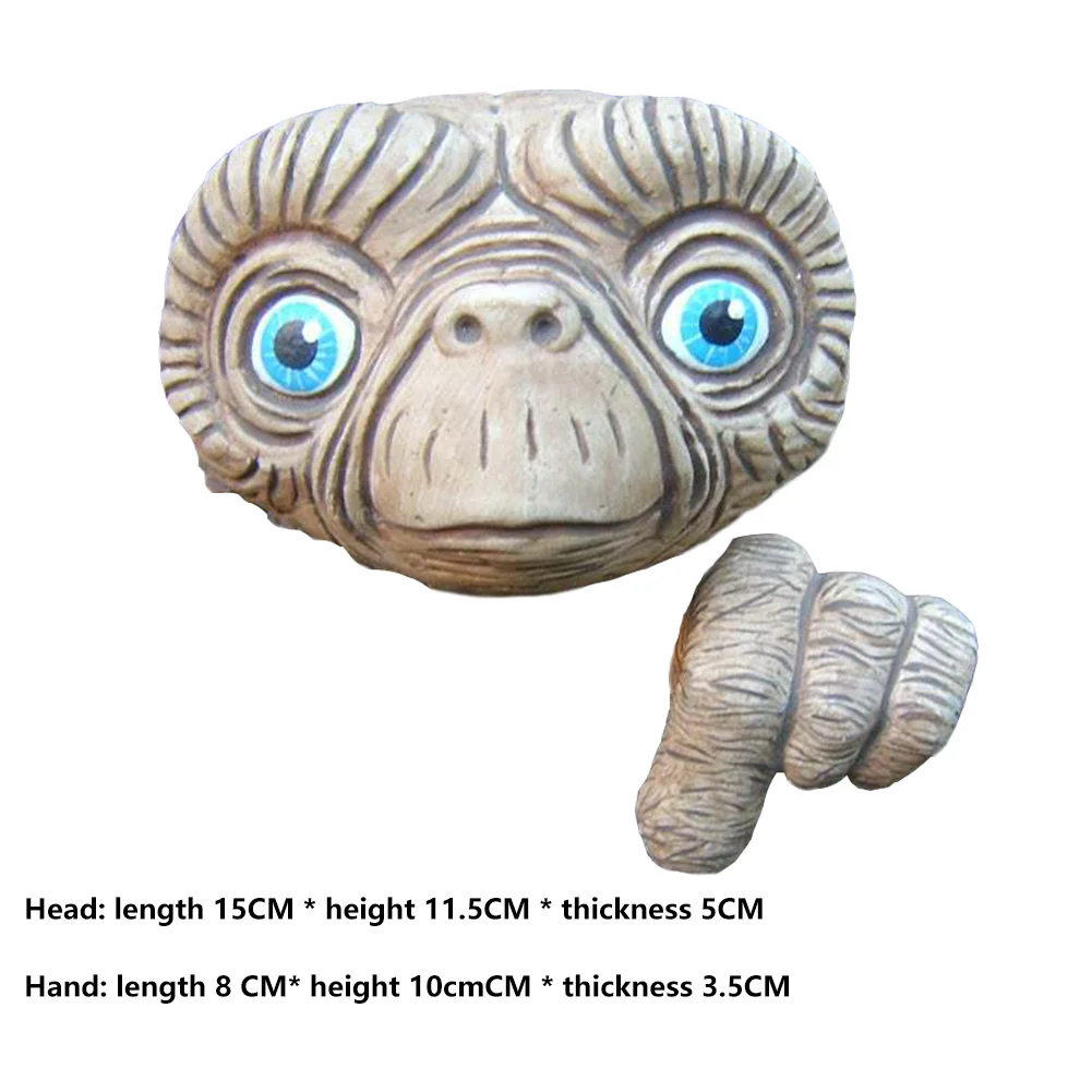 Resin Craft Alien Peeker Statue Yard Art Ornament Garden Fences Door Decor