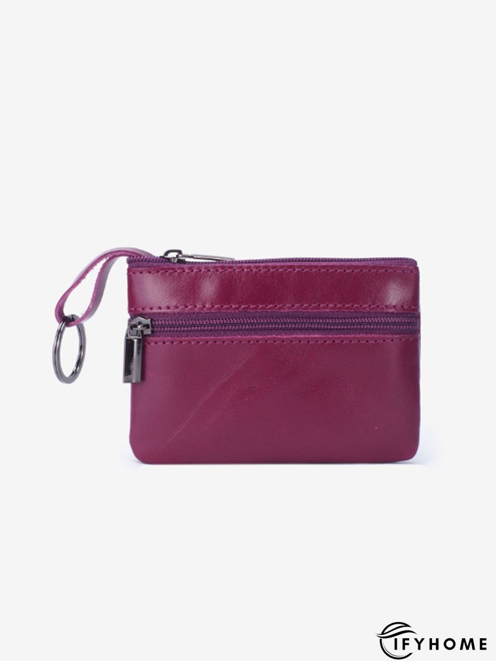 Cowhide Wax Leather Retro Simple Coin Purse | IFYHOME