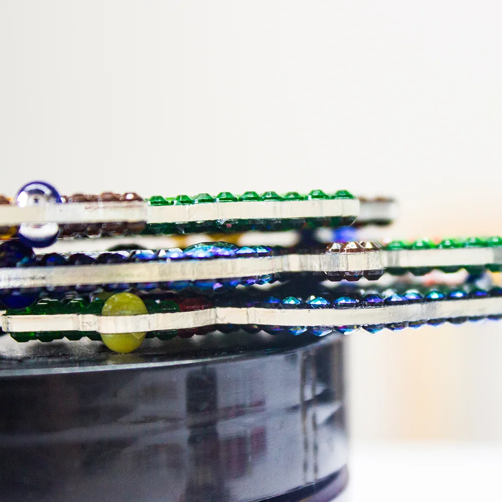 2pcs DIY Diamond Painting Sun Catcher Pendant - Peacock