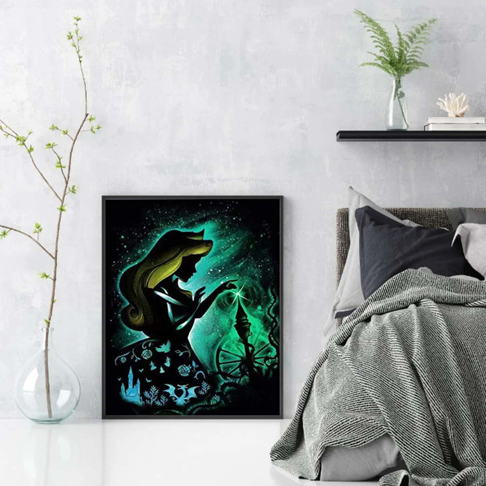 11CT Full Stamped Cross Stitch - Silhouette Series(Canvas|40*50cm)