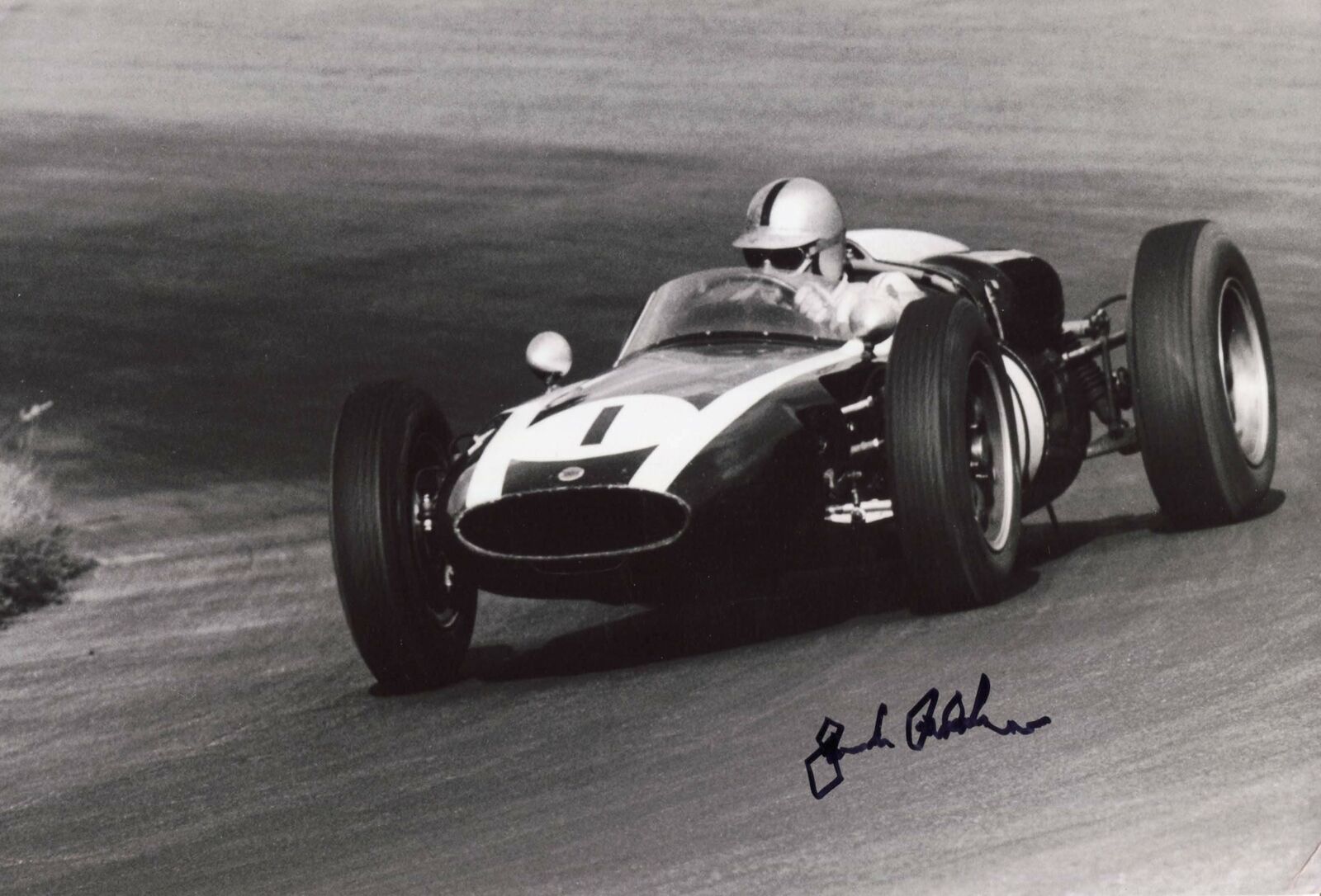 Jack Brabham F 1 champion autograph, IP signed Photo Poster painting