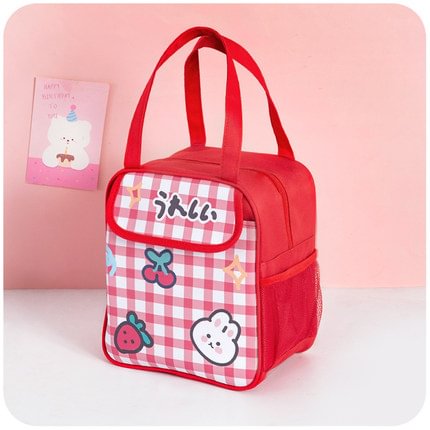 JOURNALSAY Lunch Bag Women Cute Bear Picnic Travel Thermal Breakfast Box Girls School Child Convenient Lunch Box