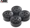 AMK 4Pcs Metal 12mm Hex Hub 1.9 Beadlock Wheels Rims for 1/8 1/12 1/10 RC Crawler Axial SCX10 90046 90047 RC4WD D90 Landies FJ40 TF2