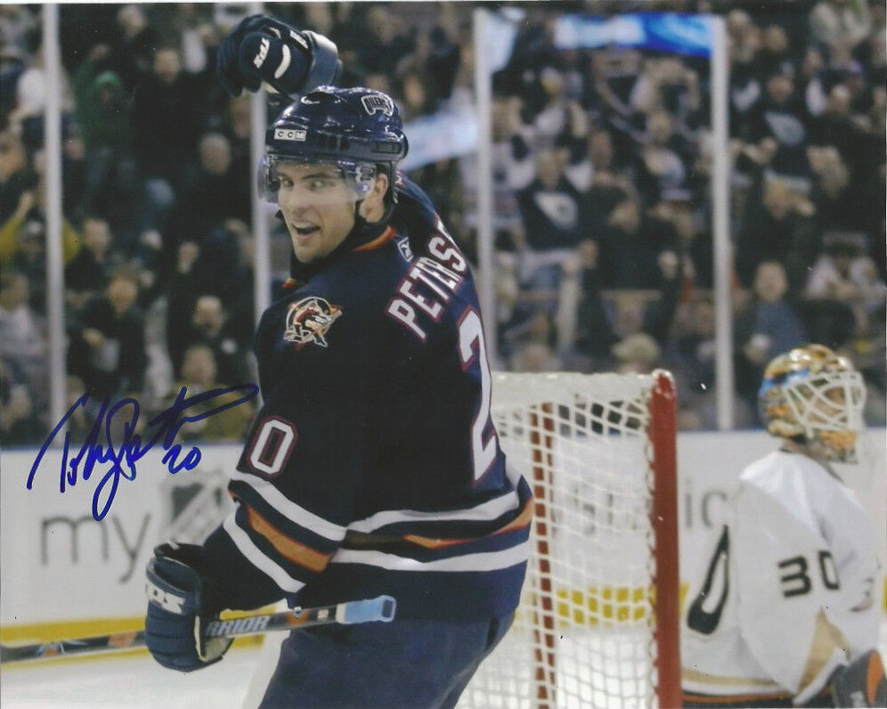 Edmonton Oilers Toby Peterson Signed Autographed 8x10 Photo Poster painting COA