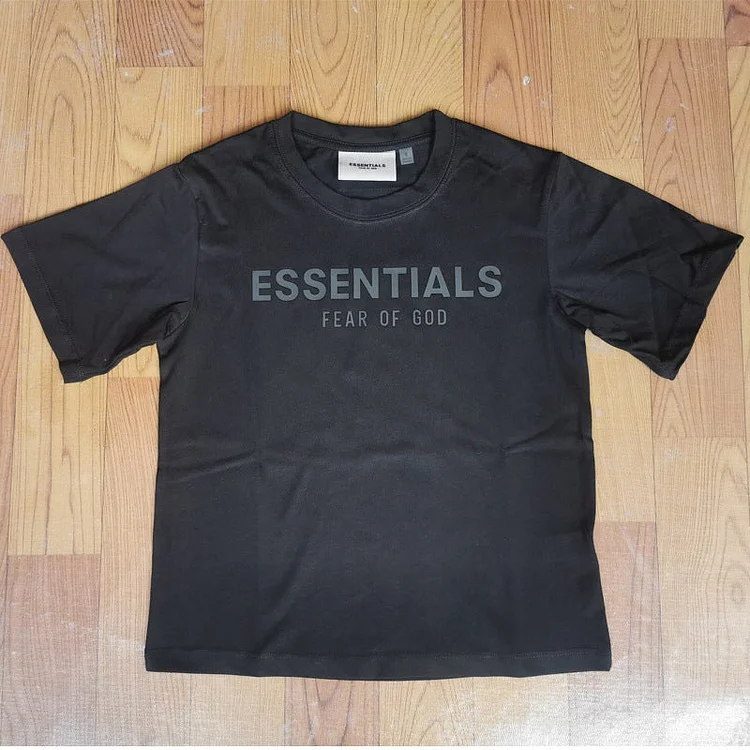 Kids Fog Fear Of God Essentials T Shirt Teen 'S Top Silicone Letter Print T-shirt