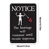 Warning Notice - Vintage Metal Signs(12*16Inch) - Warning