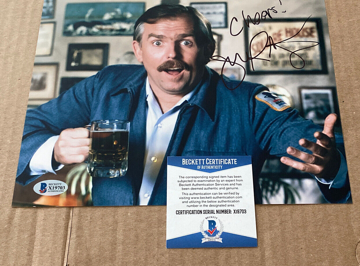 JOHN RATZENBERGER SIGNED CHEERS 8X10 Photo Poster painting BECKETT CERTIFIED #3