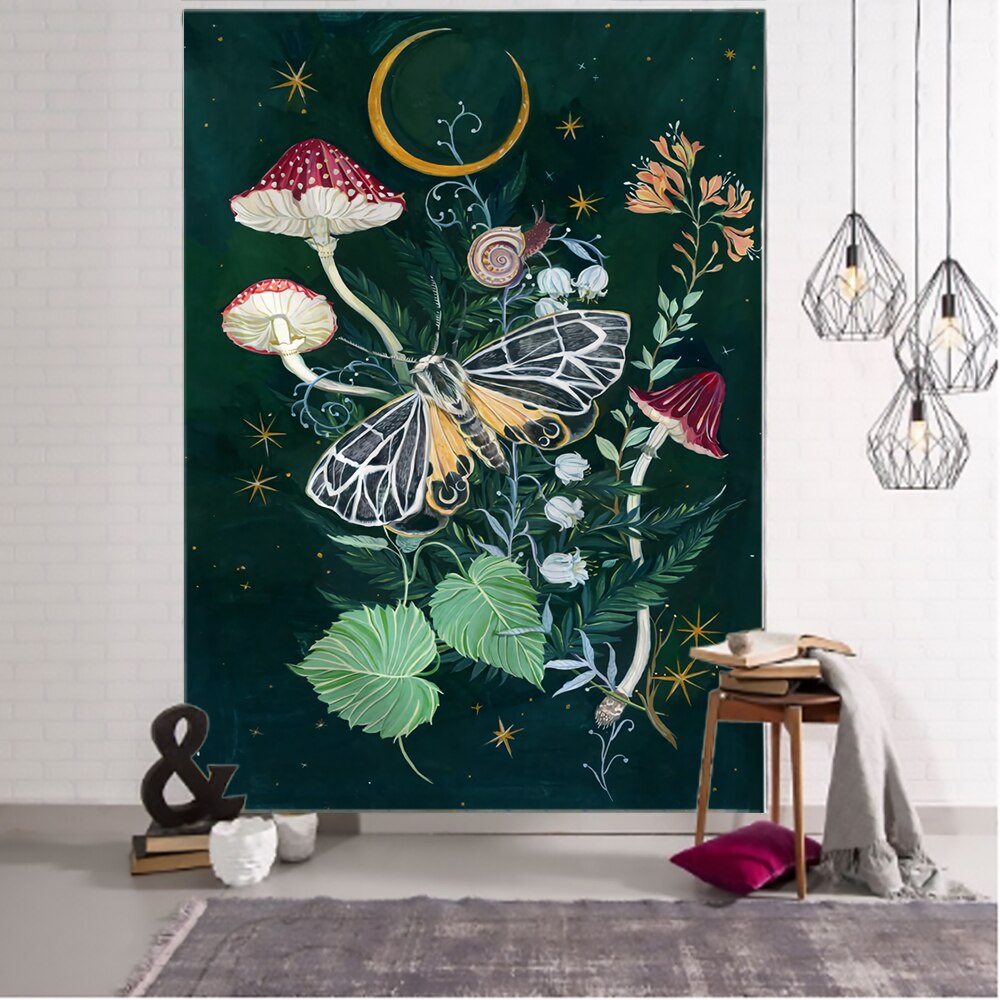 

Wall Tapestry - Tarot Flower Butterfly-150*130cm, 501 Original