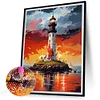 Diamond Painting-DIY Full Round Drill Lighthouse