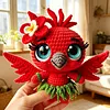 Fiery Red Crochet Kit &ndash; Colorful Bird DIY Stuffed Animal