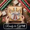(25x25cm)DIY Pearl Painting Xmas Framed Handmade Pearl Material Art Kit Living Room Decor
