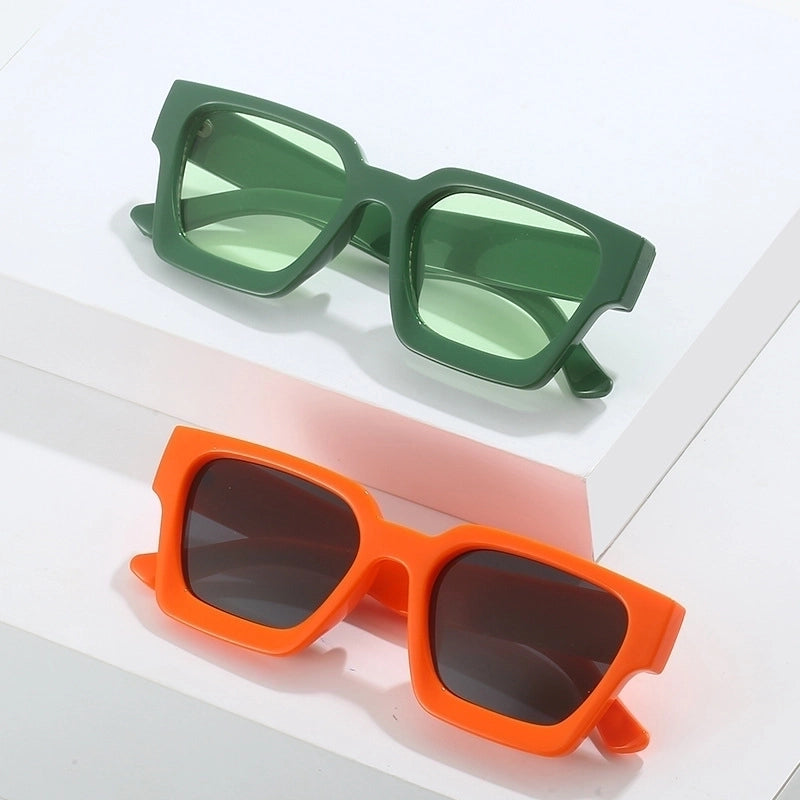 Minimalist Solid Color Pc Square Full Frame Women’s Sunglasses