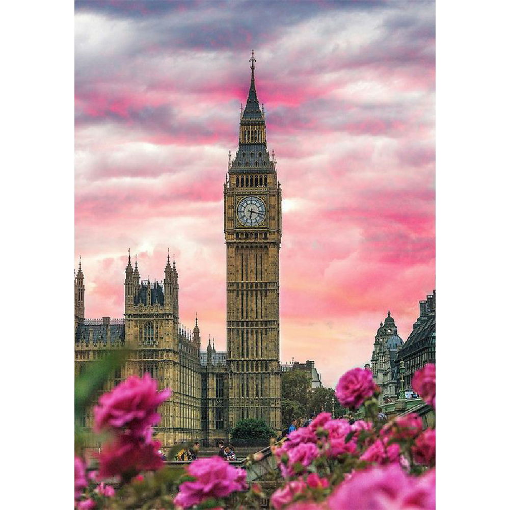 

30*40CM - Round Drill Diamond Painting - Big Ben, 501 Original