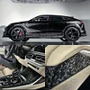PET Forged Carbon Fiber Color-Changing Film Carbon Fiber Ghost Black Interior And Exterior Car Film Car, Electric Car, Motorcycle Modification Film